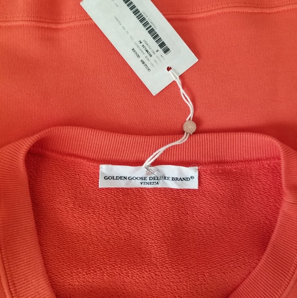 Golden Goose Floral Print Orange Sweatshirt Size S Small - Picture 3 of 9
